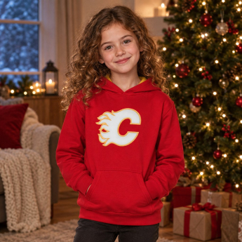 Calgary Flames dziecięca bluza z kapturem Prime Po Flc Hood -Home