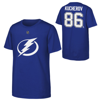 Toronto Maple Leafs koszulka dziecięca Nikita Kucherov #86 NHL Flat Name & Number Short Sleeve Cotton
