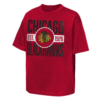 Chicago Blackhawks koszulka dziecięca NHL Shot Speed Short Sleeve Elevated