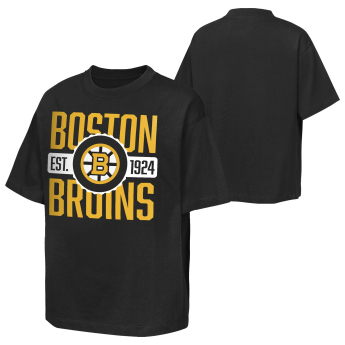 Boston Bruins koszulka dziecięca NHL Shot Speed Short Sleeve Elevated