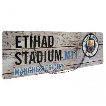 Manchester City metalowy znak garden sign