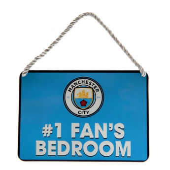 Manchester City ozdoba do sypialni Bedroom Sign No1 Fan