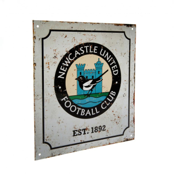 Newcastle United tablica na ścianę Retro Logo Sign