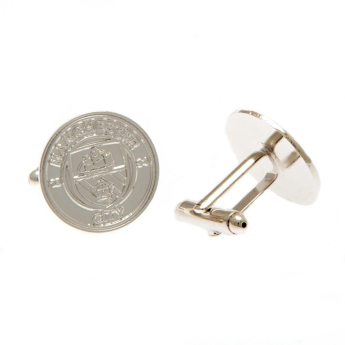 Manchester City spinki mankietowe Silver Plated Cufflinks CR