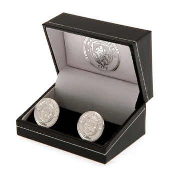 Manchester City spinki mankietowe Silver Plated Cufflinks CR
