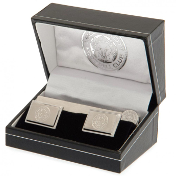 Leicester City zesaw krawat i guziczki do mankietów Tie Slide & Cufflink Set
