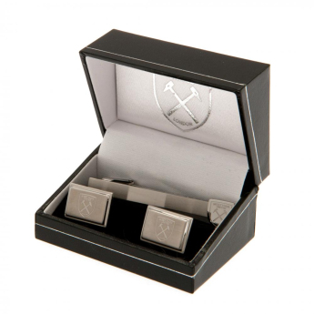 West Ham United zestaw krawat, spinka i guziczki do mankietów Tie Slide & Cufflink Set