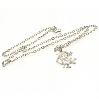 FC Rangers naszyjnik z zawieszką Silver Plated Pendant & Chain