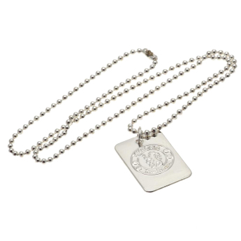 Chelsea naszyjnik z zawieszką Silver Plated Dog Tag & Chain
