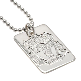 Liverpool naszyjnik z zawieszką Silver Plated Dog Tag & Chain