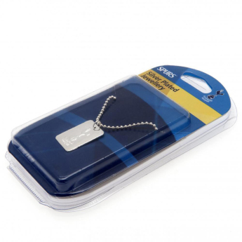 Tottenham naszyjnik z zawieszką Silver Plated Dog Tag & Chain