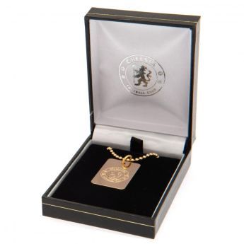 Chelsea naszyjnik z zawieszką Gold Plated Dog Tag & Chain