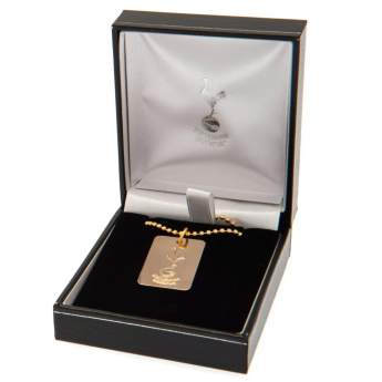 Tottenham naszyjnik z zawieszką Gold Plated Dog Tag & Chain