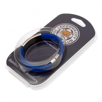 Leicester City opaska silikonowa Stitched Silicone Bracelet BL