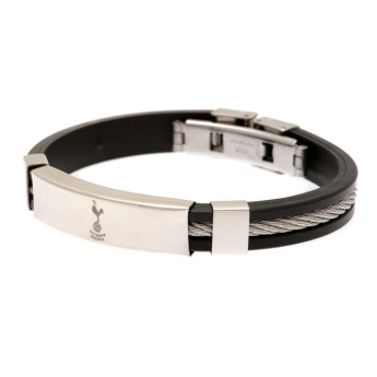Tottenham opaska silikonowa Silver Inlay Silicone Bracelet
