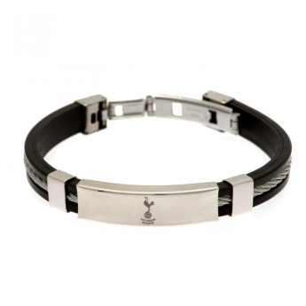 Tottenham opaska silikonowa Silver Inlay Silicone Bracelet