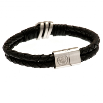 Manchester City bransoletka skórzana Leather Bracelet