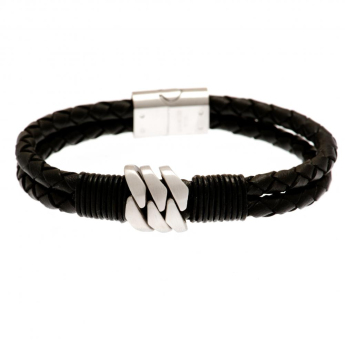 Manchester City bransoletka skórzana Leather Bracelet