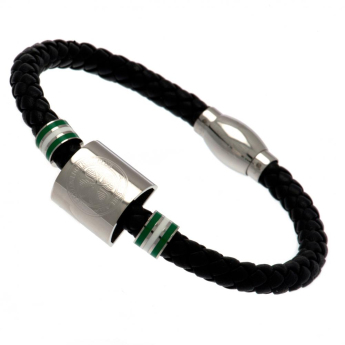 FC Celtic bransoletka skórzana Colour Ring Leather Bracelet