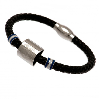 Leicester City bransoletka skórzana Colour Ring Leather Bracelet