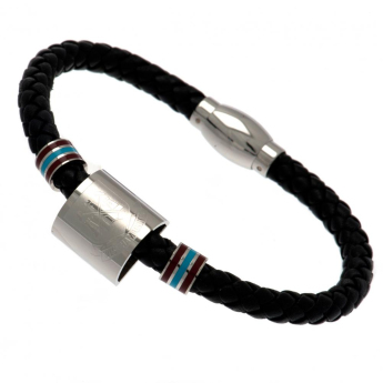 West Ham United bransoletka skórzana Colour Ring Leather Bracelet