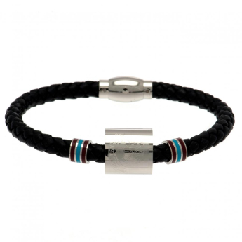 West Ham United bransoletka skórzana Colour Ring Leather Bracelet