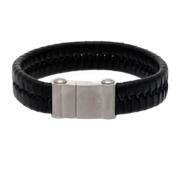 Leicester City opaska Single Plait Leather Bracelet