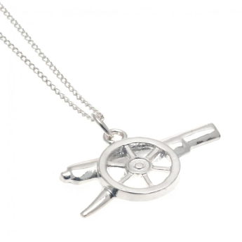 Arsenal naszyjnik z zawieszką Silver Pendant & Chain GN