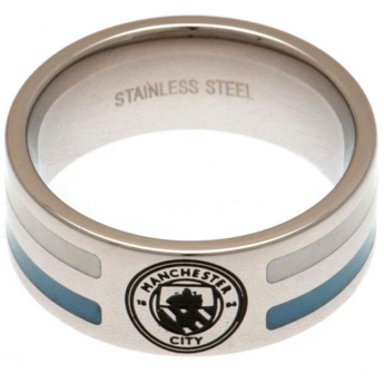 Manchester City pierścionek Colour Stripe Ring Small