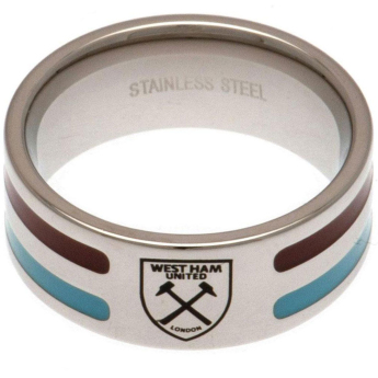 West Ham United pierścionek Colour Stripe Ring Small
