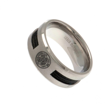 FC Celtic pierścionek Black Inlay Small