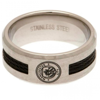 Manchester City pierścionek Black Inlay Small