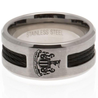 Newcastle United pierścionek Black Inlay Small