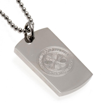 FC Celtic naszyjnik z zawieszką Engraved Dog Tag & Chain