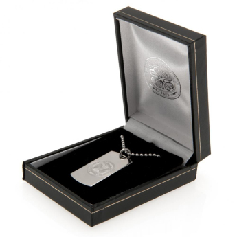 FC Celtic naszyjnik z zawieszką Engraved Dog Tag & Chain