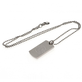 Chelsea naszyjnik z zawieszką Engraved Dog Tag & Chain