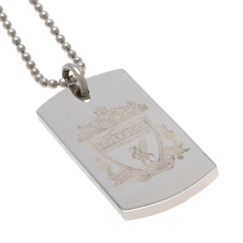 Liverpool naszyjnik z zawieszką Engraved Dog Tag & Chain CR