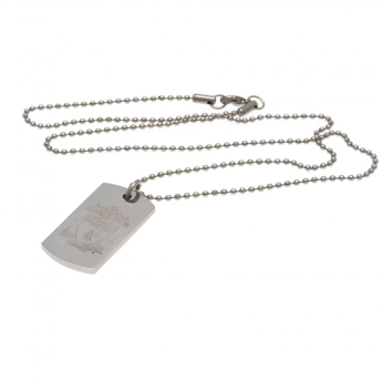 Liverpool naszyjnik z zawieszką Engraved Dog Tag & Chain CR