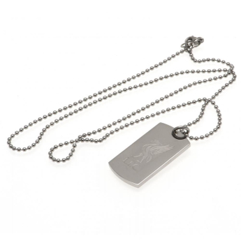 Liverpool naszyjnik z zawieszką Engraved Dog Tag & Chain LB