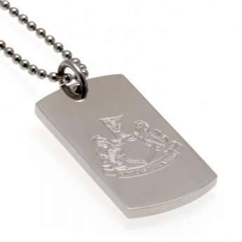 Newcastle United naszyjnik z zawieszką Engraved Dog Tag & Chain