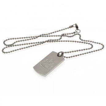 Newcastle United naszyjnik z zawieszką Engraved Dog Tag & Chain
