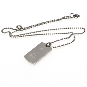 Tottenham naszyjnik z zawieszką Engraved Dog Tag & Chain