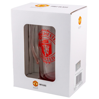 Manchester United szklanka Stein Glass Tankard red