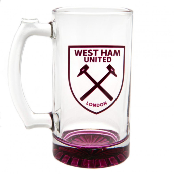 West Ham United szklanka Stein Glass Tankard