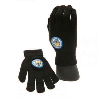 Manchester City rękawice dziecięce Knitted Gloves Junior