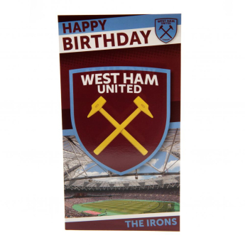 West Ham United życzenia urodzinowe Birthday Card