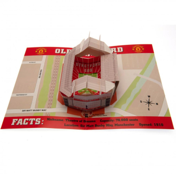 Manchester United życzenia urodzinowe Pop-Up Birthday Card