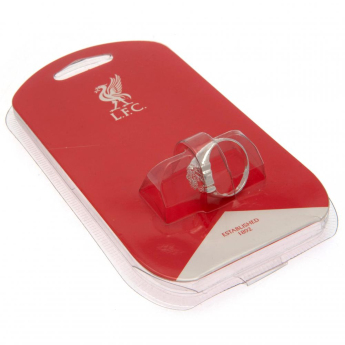 Liverpool pierścionek Silver Plated Crest Medium