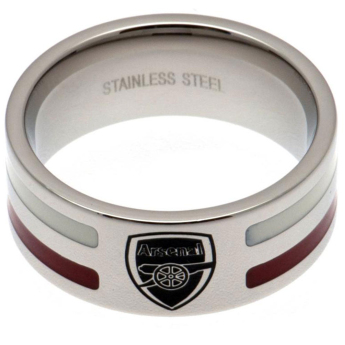Arsenal pierścionek Colour Stripe Ring Medium