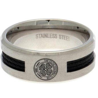FC Celtic pierścionek Black Inlay Medium